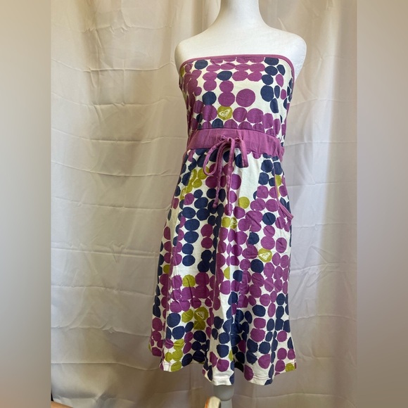 Roxy Dresses & Skirts - Roxy Purple and White Patterned Top